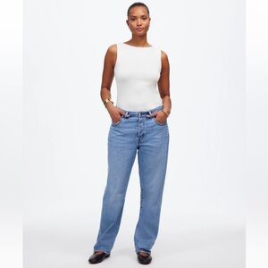 Madewell The Curvy Dean Easy Straight Jean Northridge Wash: Airy Denim Edition